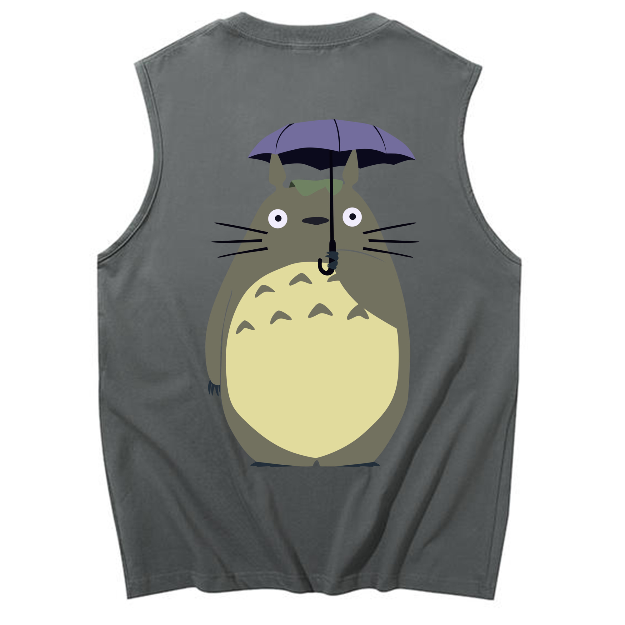 （画像用） となりのトトロ 草壁メイ 草壁サツキ My Neighbor Totoro Satsuki Kusakabe Mei Kusakabe コットン100％タンクトップ（背面プリント）